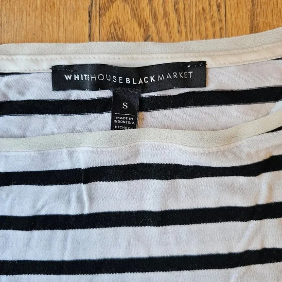 WHBM top stripes and lace size S - Picture 3 of 7